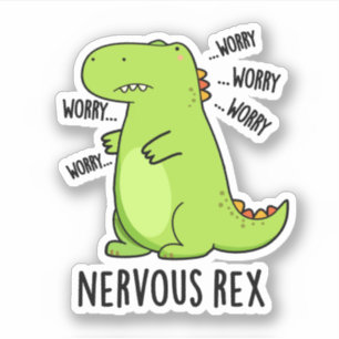 Zenuwrex Funny Dinosaur TRex Pun Sticker