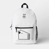 Zenzero Capybara Bedrukte Rugzak (Voorkant)