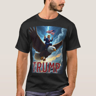 Zenzo's Atoom Politieke Ontwerpen President Trump  T-shirt