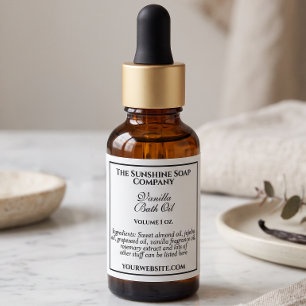 Zepere stijl zeep cosmetica label wit & zwart