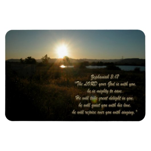 Zephania 3:17 Magnet (Horizontal)