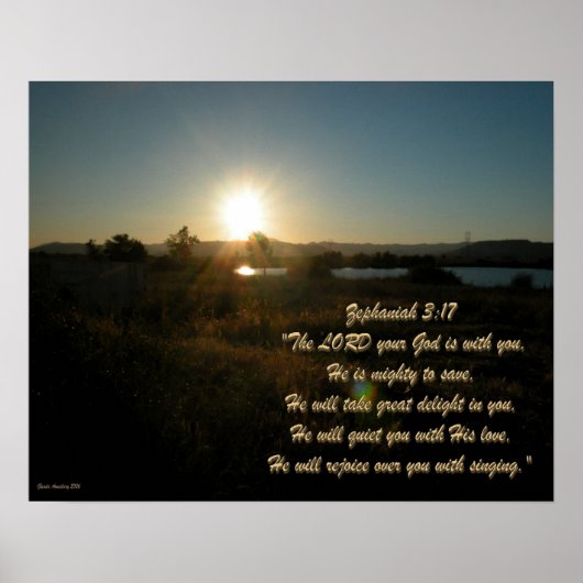 Zephaniah 3:17 SE2 Poster (Voorkant)