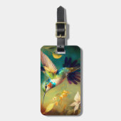 ZEPHYR beau colibri étiquette bagage (Devant Vertical)