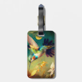 ZEPHYR beau colibri étiquette bagage (Dos Vertical)