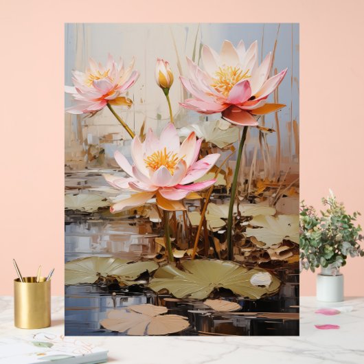 Zephyr Lily - Impasto Floral Acryl Bord (Huwelijk)