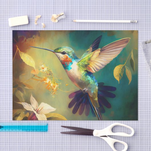 ZEPHYR mooi kolibrie decoupage papier (Craft)