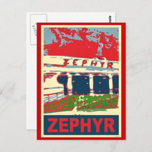 Zephyr Rollerkuster Pontchartrain Beach Briefkaart (Voorkant / Achterkant)