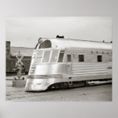 Zephyr Streamlining Train, 1939.  foto Poster (Voorkant)