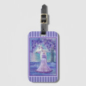 Zephyr unicorn en sprookkunst van Renee Lavoie Bagagelabel (Voorkant (verticaal))