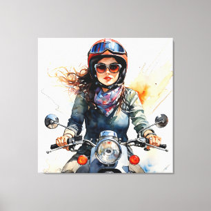 "Zephyra" "Vento Dolce" - Zoete wind Canvas Afdruk