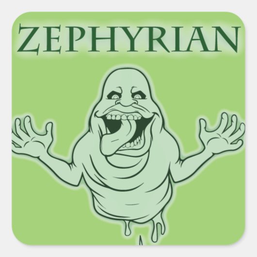 Zephyrian SLIME Vierkante Sticker (Voorkant)