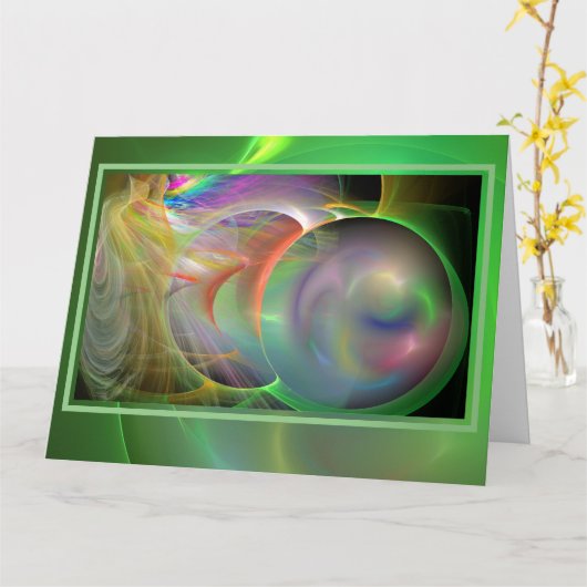 Zeppelende Zeepbellen Groot Blankte Kaart (Gele Bloem)