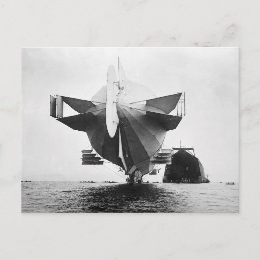 Zeppelin Airship, 1908 Briefkaart (Voorkant)