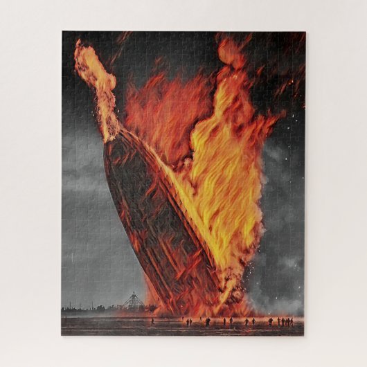 Zeppelin Airship Hindenburg Disaster Circa 1937 Legpuzzel (Verticaal)