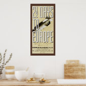 Zeppelin Hindenburg Vintage Poster (Keuken)