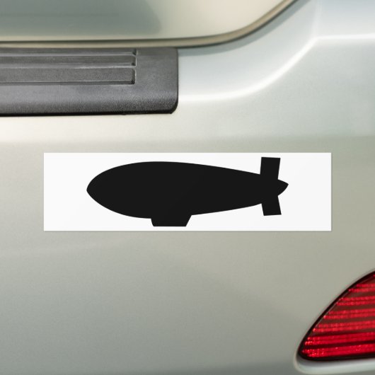 zeppelin-luchtschippictogram bumpersticker (Op auto)