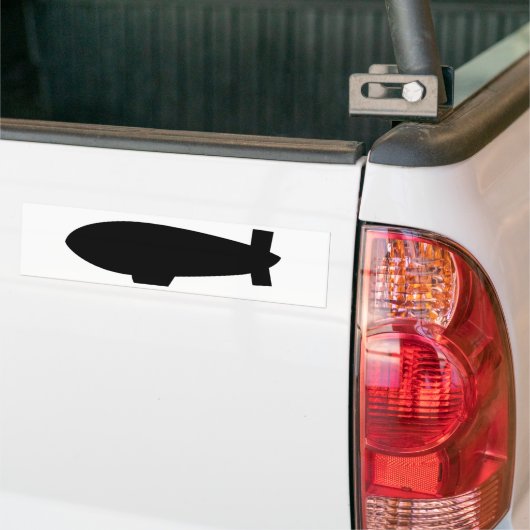 zeppelin-luchtschippictogram bumpersticker (Op Truck)