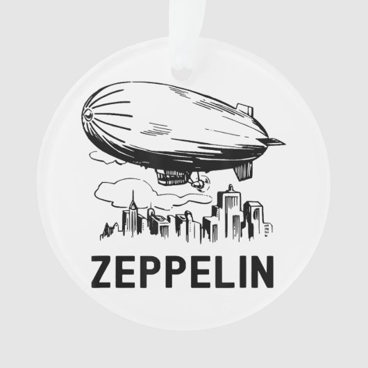 Zeppelin rétro vintage - Croquis Dirigeable (devant)