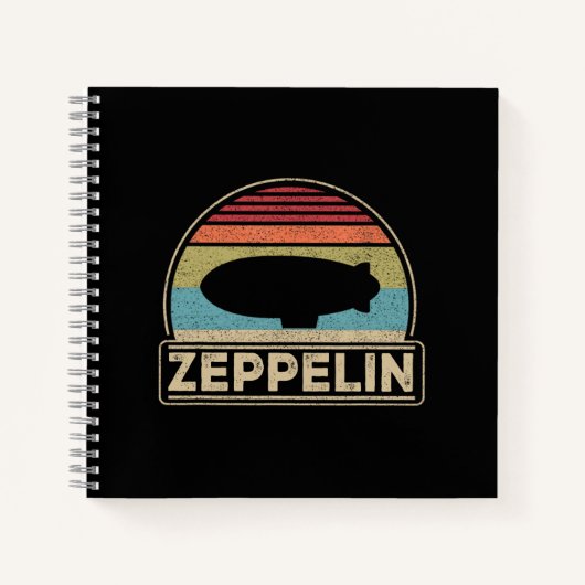 Zeppelin Retro Zeppelin Shirt Notitieboek (Voorkant)