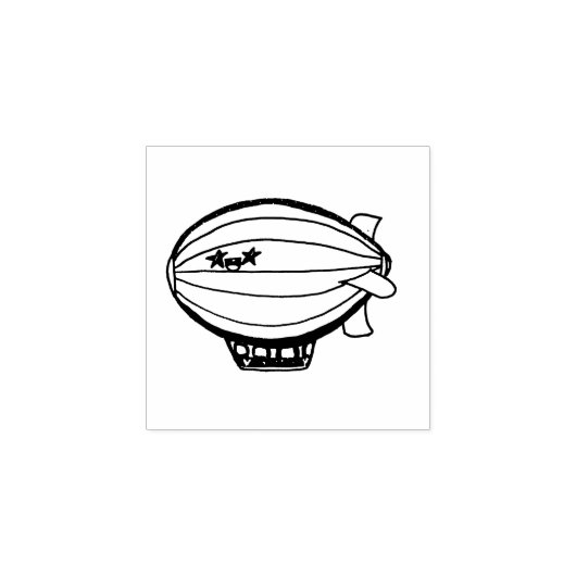 Zeppelin Rubberstempel (Afrduk)