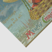 Zeppelin Santa  Victoriaans Funny Christmas Tissuepapier (Detail)