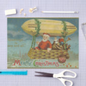 Zeppelin Santa  Victoriaans Funny Christmas Tissuepapier (Craft)