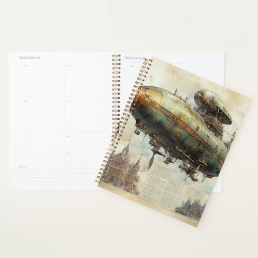 Zeppelin Steampunk vintage (7) (Devant avec enveloppe)