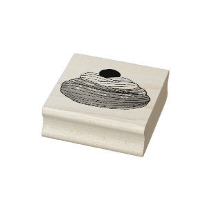 ZEPPOLE Italy Fried Dough Pastry Bakery Foodie Rubberstempel