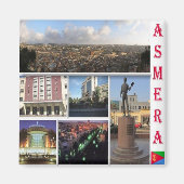 zER003 ASMARA, Mozaïek, Eritrea, Afrika, Fridge Magneet (Voorkant)