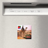 zER007 ERITREA, Camel en Rider, Afrika, Fridge Magneet (Insitu (Vaatwasser))