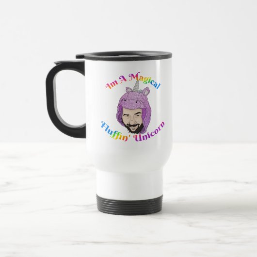 Zer0's Magical Fluffin Unicorn Travel/Commuter Mug (Gauche)