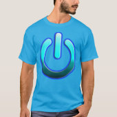 Zer0's Power Mannen Basic Dark T-Shirt (Voorkant)