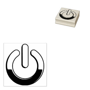 Zer0's Power Wood Art Stamp Rubberstempel