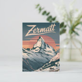 Zermatt  briefkaart (Staand voorkant)