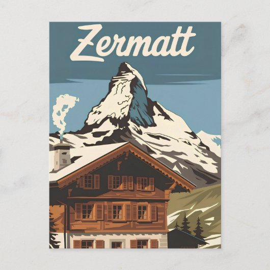 Zermatt briefkaart (Voorkant)