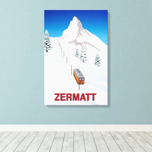 Zermatt Canvas Afdruk (Insitu (Houten vloer))