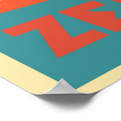 Zermatt, Cervin, Suisse, Poster de ski (Coin)