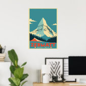 Zermatt, Cervin, Suisse, Poster de ski (Bureau à domicile)