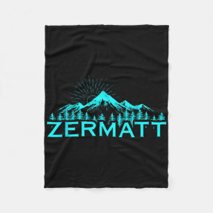Zermatt Gebergte Alpineskiën Zwitserse Alpen Zwits Fleece Deken
