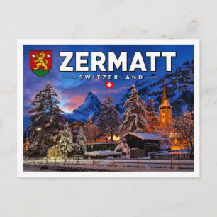 Zermatt - Matterhorn - Zwitserland Briefkaart
