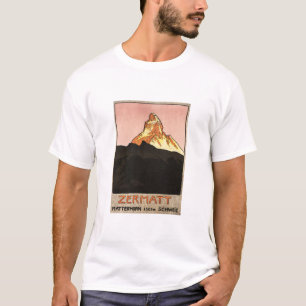 ZERMATT Matterhorn Zwitserland Ski Hiking Feestdag T-shirt