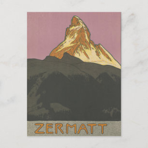 Zermatt Matterhorn  Zwitserse Bergen Alpen Briefkaart