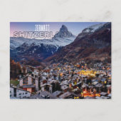 Zermatt Suisse Souvenir Carte postale (Devant)