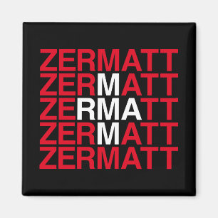ZERMATT Swiss Flag Magneet