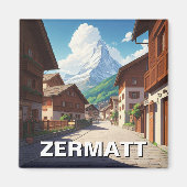 Zermatt Switzerland Matterhorn Magneet (Voorkant)