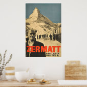 Zermatt, Switzerland,Ski Poster (Cuisine)