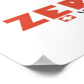 Zermatt, Valais, Suisse, Affiche de ski (Coin)