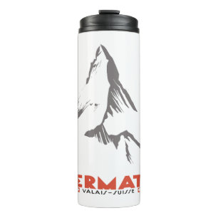 Zermatt, Valais, Zwitserland Thermosbeker