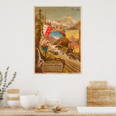 Zermatt Vintage Travel Poster (Keuken)