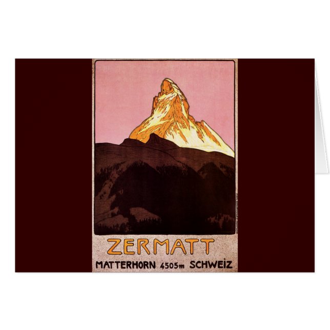 Zermatt Zwitserland (Voorkant Horizontaal)